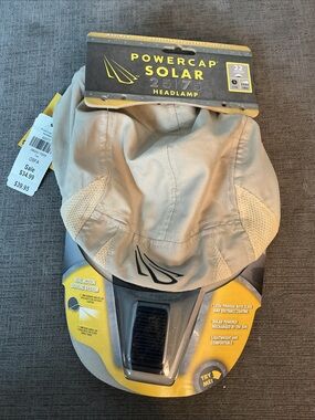 Solar Headlamp Cap - Beige